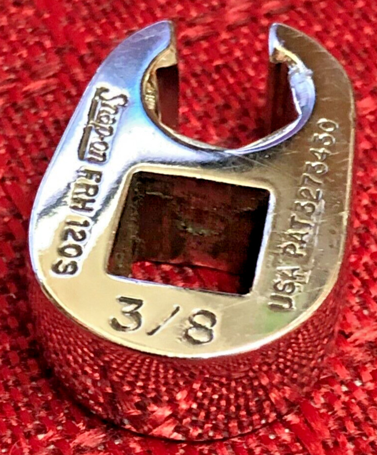 Snap On FRH120S SAE 3/8″ Flare Nut Crowfoot Socket Wrench 3/8″dr USA Good 9/10