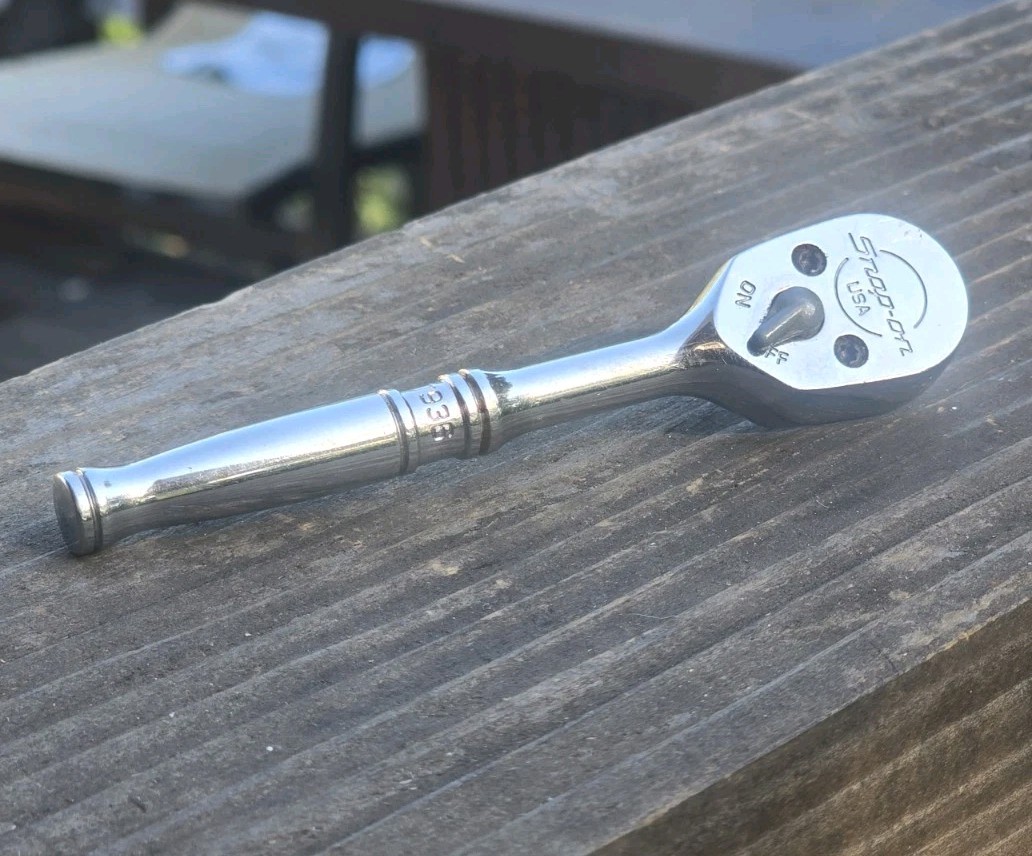 SNAP-ON T936 1/4» DRIVE RATCHET 4 1/2» LONG USA 2001