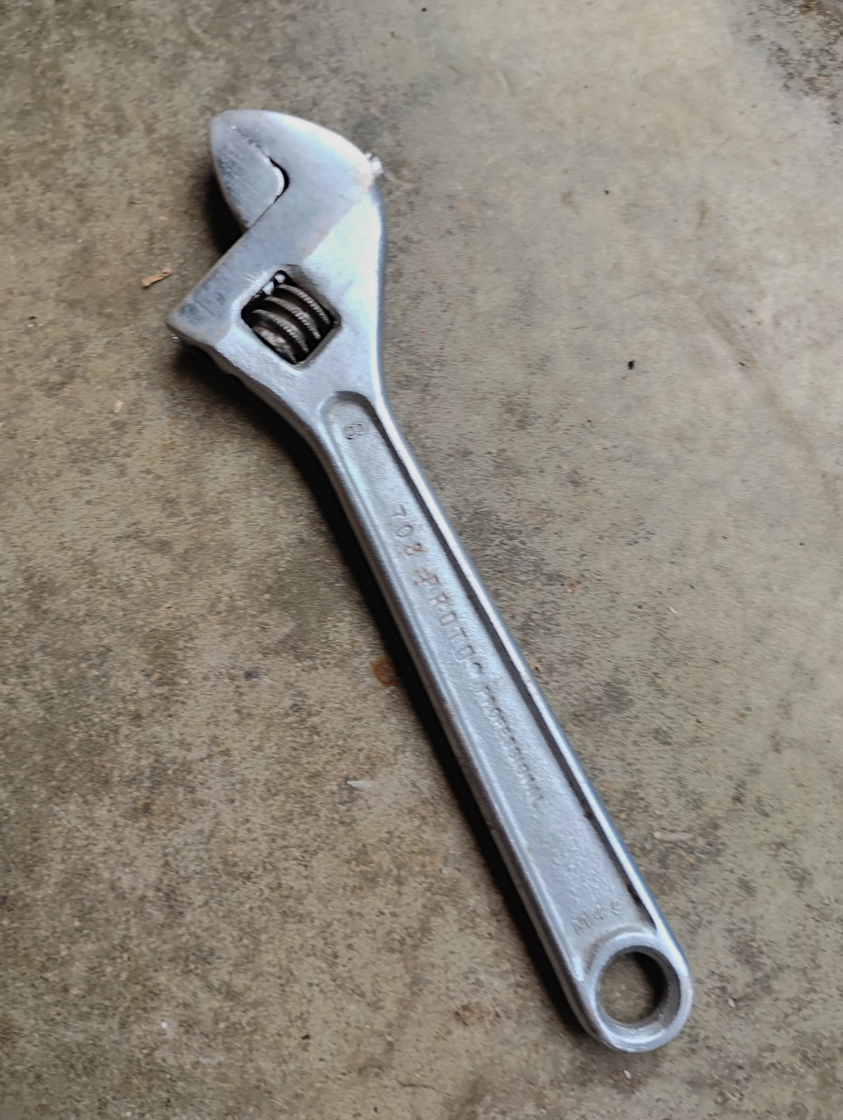 Vintage Proto 8″ Adjustable Wrench 708 Made in USA Forged Alloy Steel