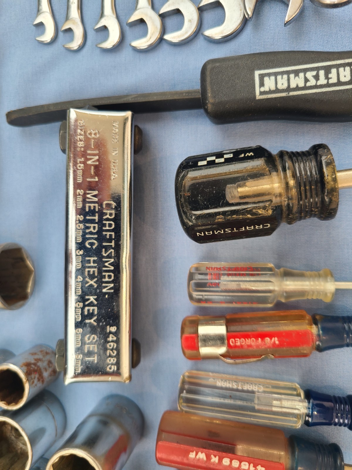 Vintage Craftsman USA TOOL Lot 75pcs. – Wrenches, Screwdrivers, Sockets etc