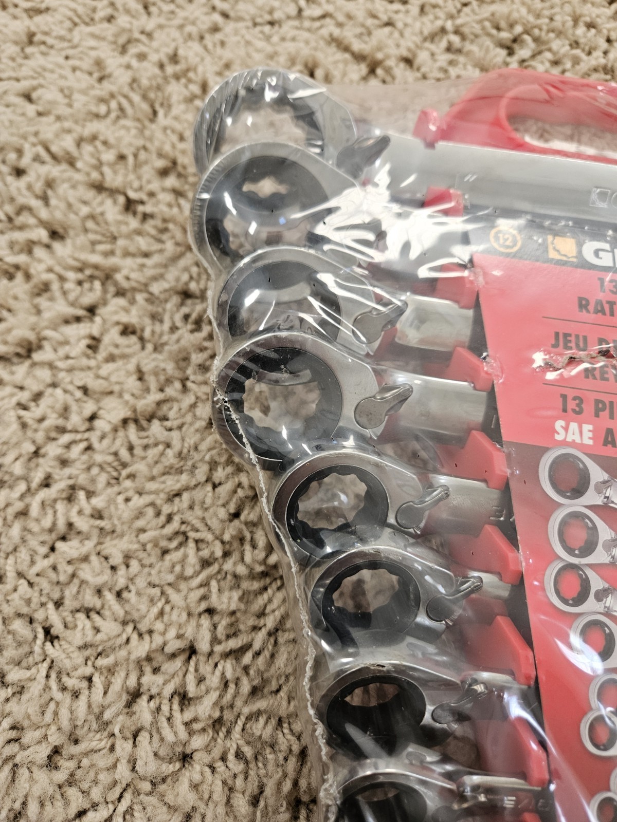 Gearwrench 13pc Master SAE Reversible Ratcheting Wrench set 5/16″ to 1″ #9509N