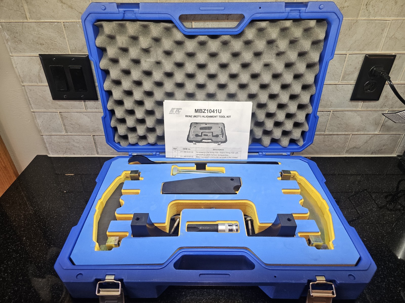 KTC Auto Tools Mercedes Benz M271 Alignment Tool Kit MBZ1041U