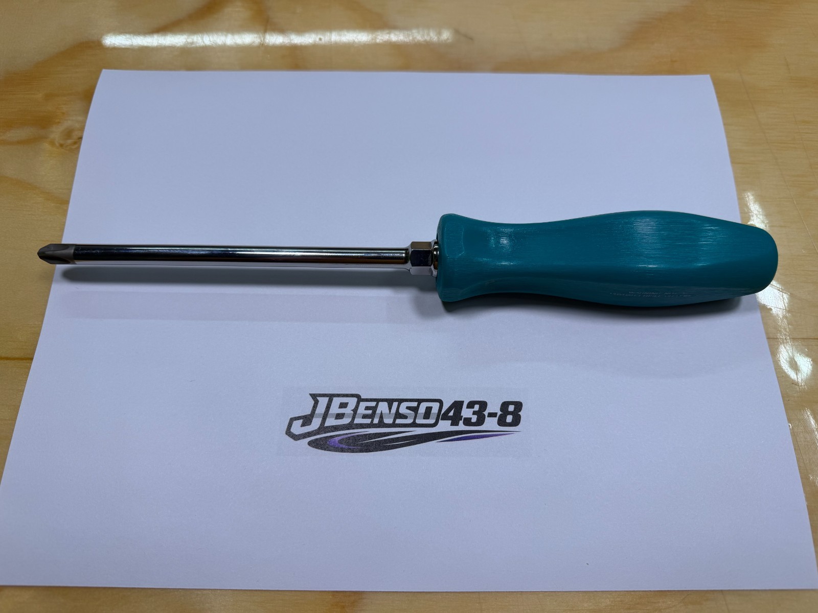 Snap-on Tools USA NEW RARE TEAL #3 Phillips Hard Handle Screwdriver SDDP63IRATL