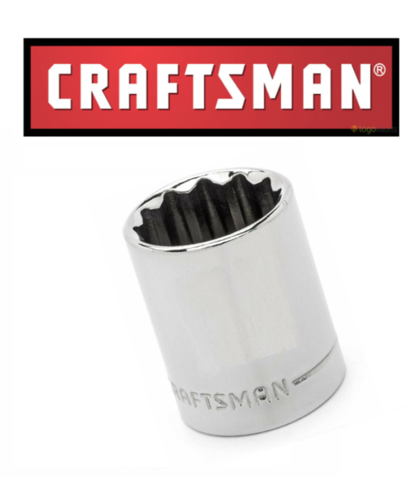 CRAFTSMAN SOCKETS, 1/4, 3/8 & 1/2″ DR. SHALLOW/6 &12 PT. NEW / Buy 2 get 1 Free