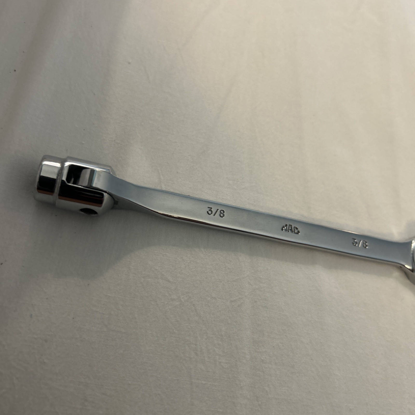 NEW Mac Tools 3/8” Open Box End Wrench/12-Point Flex Socket CFBX212R