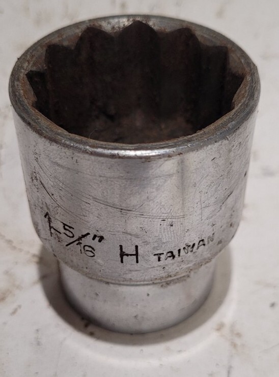 1-5/16 in 12Pt Heavy Duty 3/4″ Drive SAE Chrome Socket 1 5/16ths