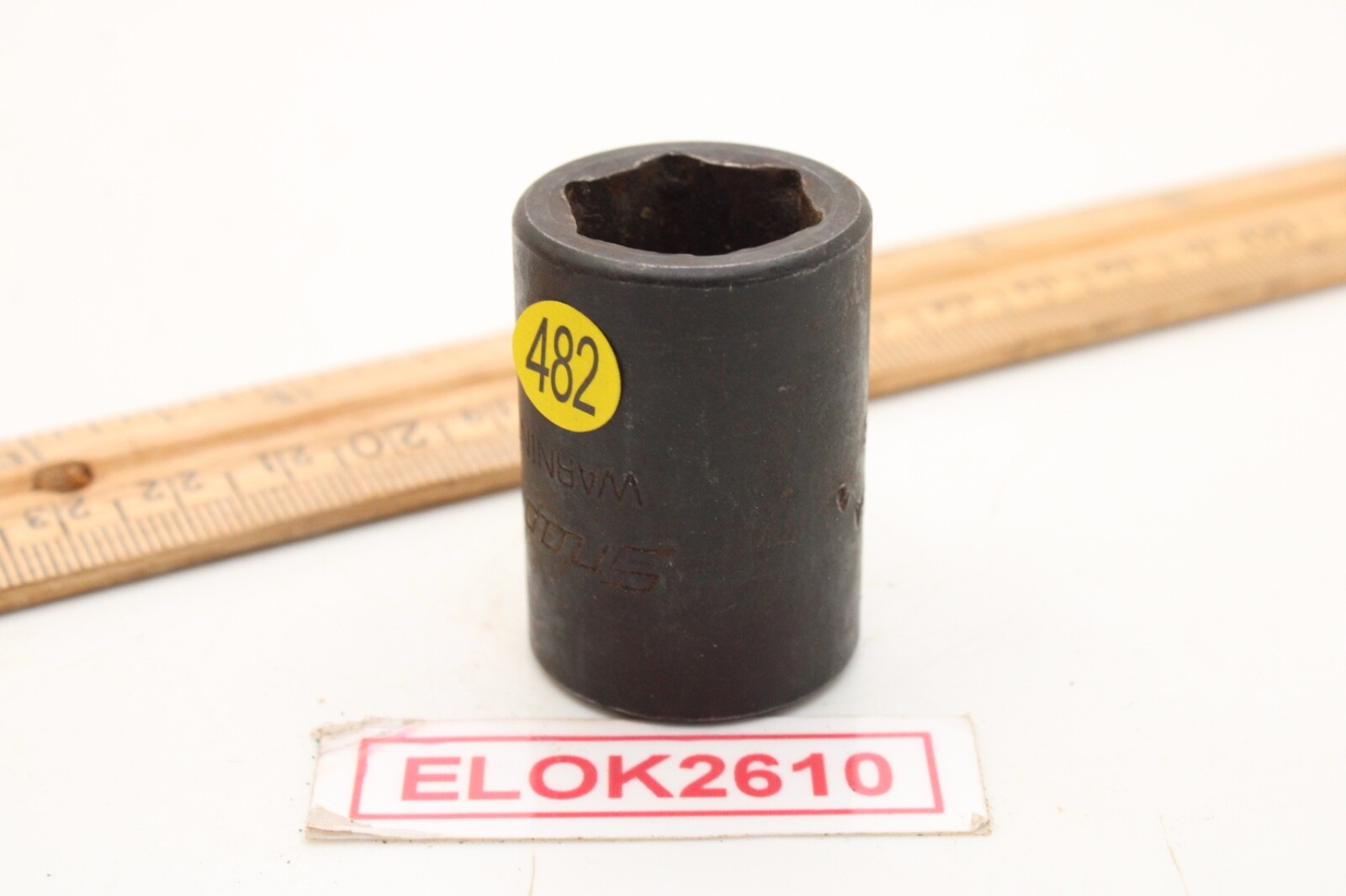 Snap-on IML220 11/16″ 1/2″ Drive 6 Point SAE Black Oxide Impact Socket USA
