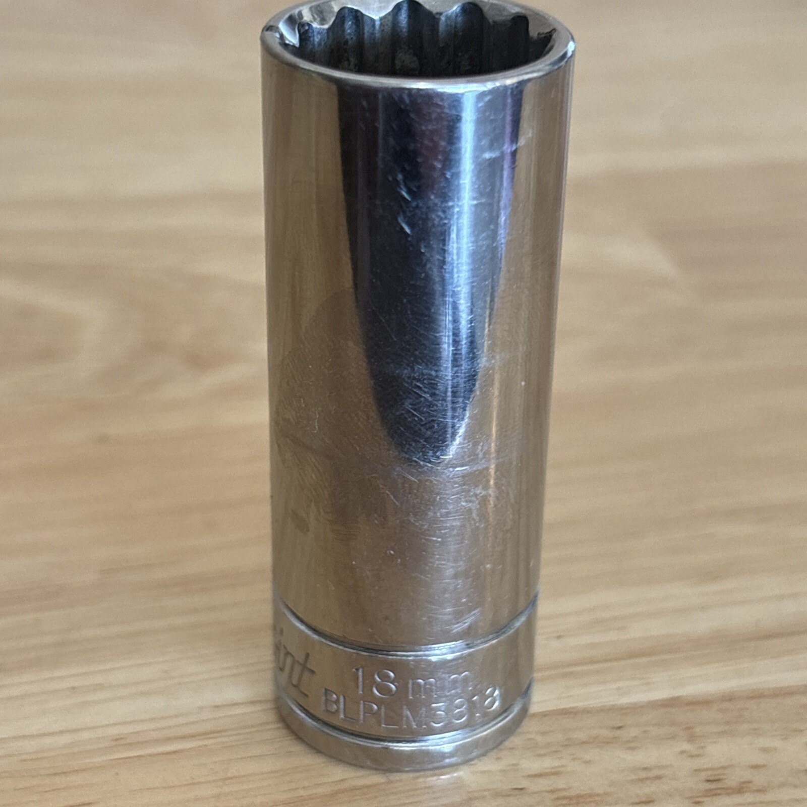 Blue Point 18mm Deep Socket 3/8″ Drive 12 Point BLPLM3818
