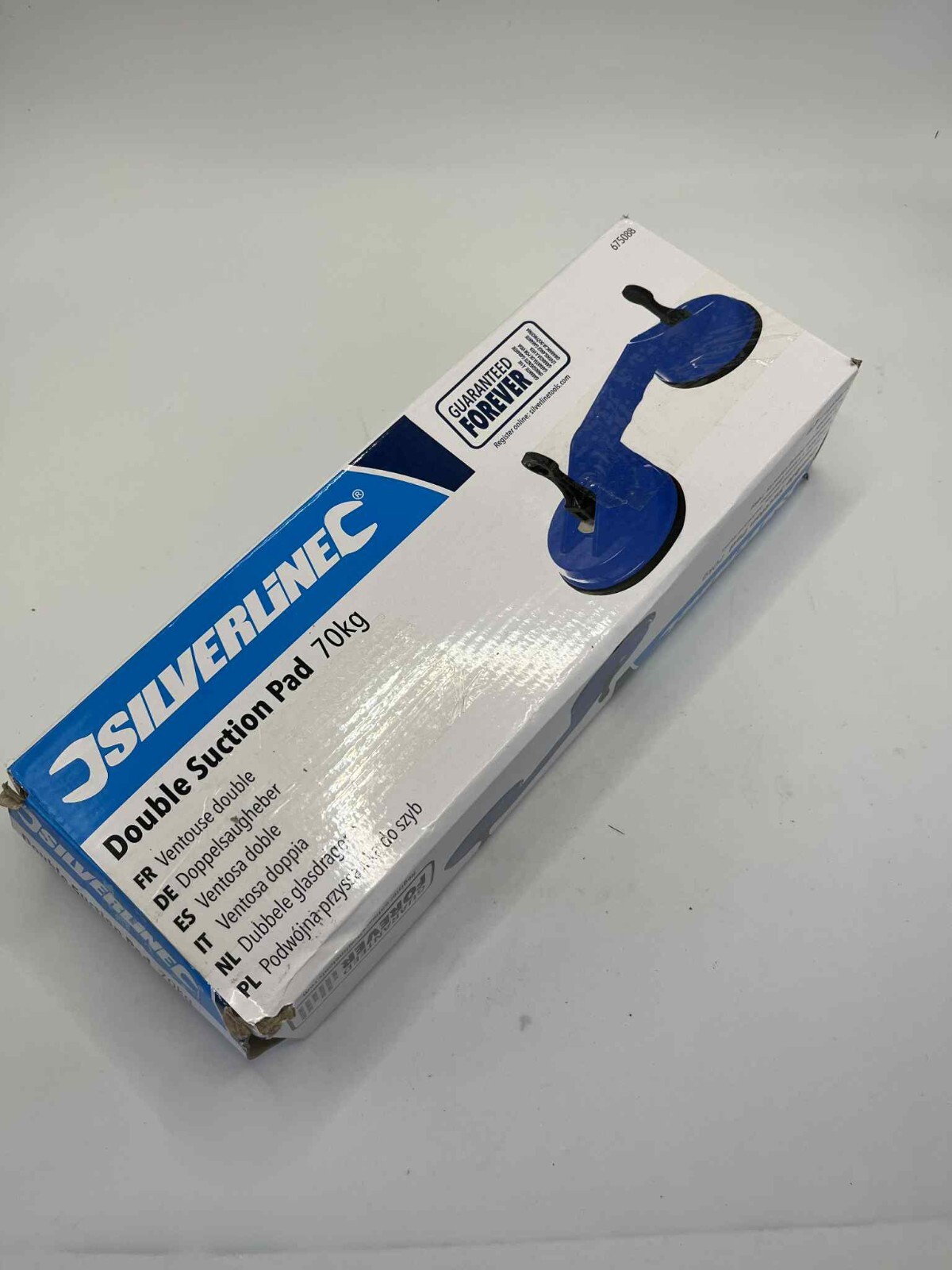 Double Suction Cup Pad Glass Window Dent Puller Lifting 70kg Silverline