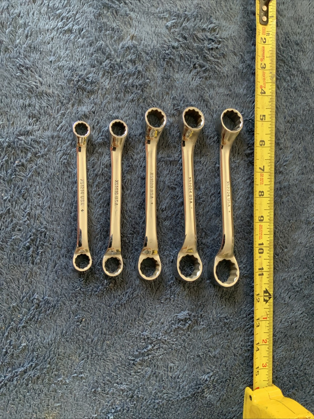 Snap On 5pc 10 Degree Offset Box End Wrench Set…Sae….pics For Sizes……aaa