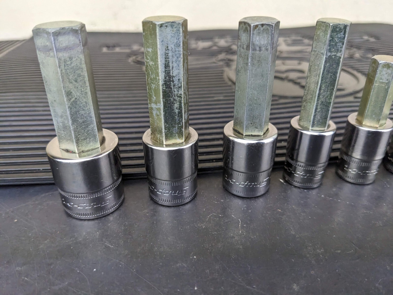 #be222 Snap-On 11pc Metric Hex Allen Socket Set 3/8″ Drive 4mm to 14mm 211EFAMY