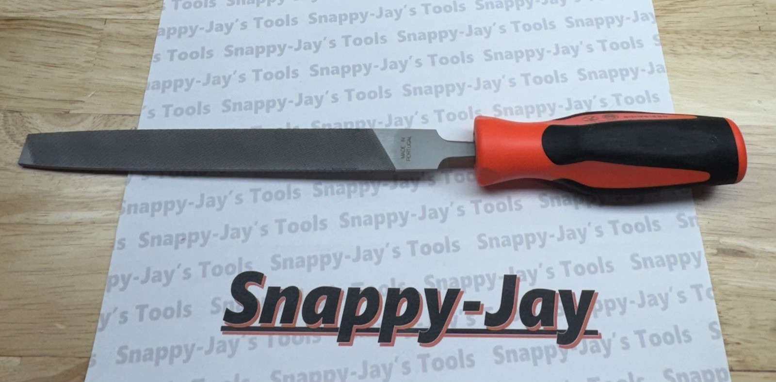 Snap-on Tools NEW ORANGE Soft Grip Flat 8” Length Blade Mill File SGHF615B 8MA