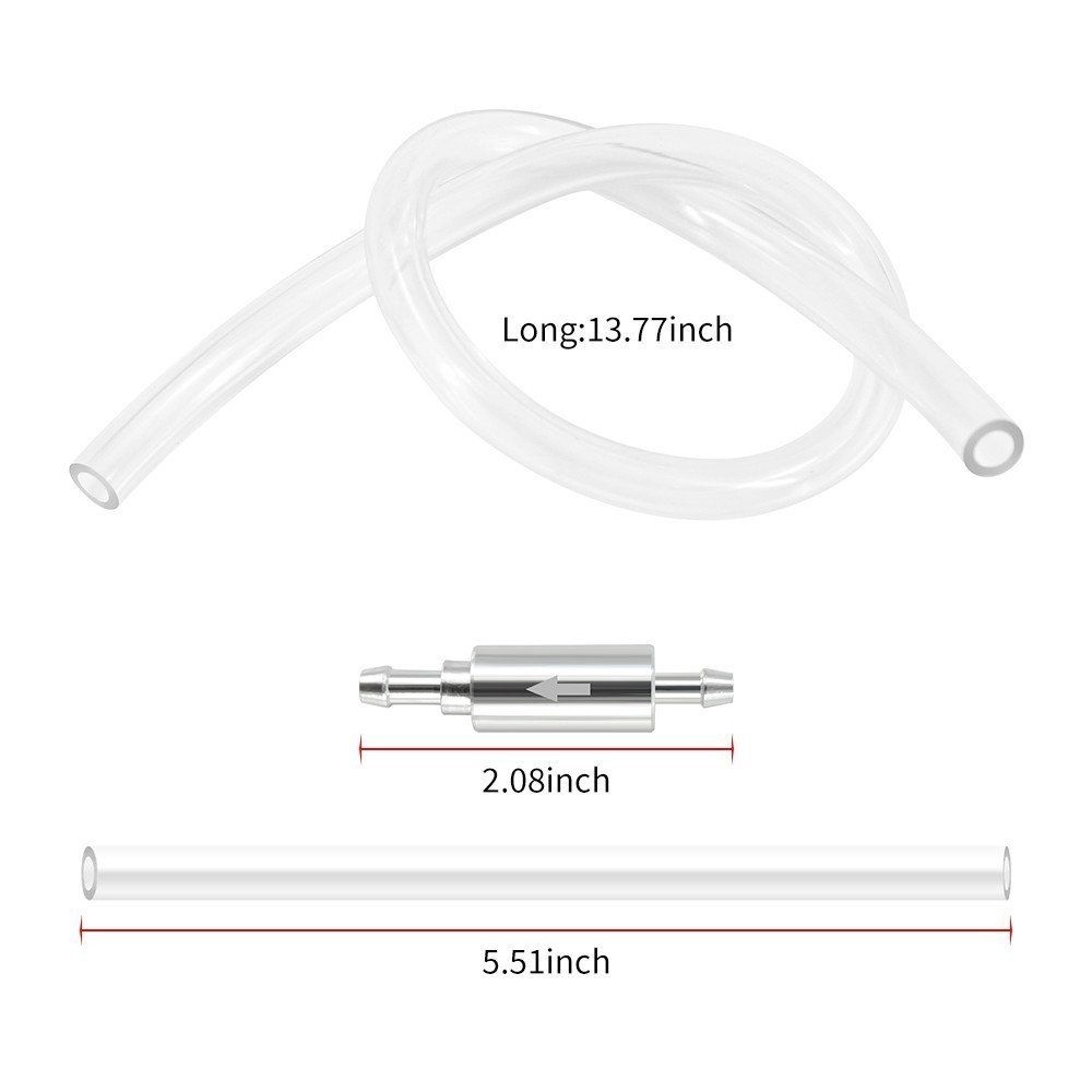 New Brake Bleeder Hose, One Way Check Valve Tube Bleeding Tool Kit Silver US