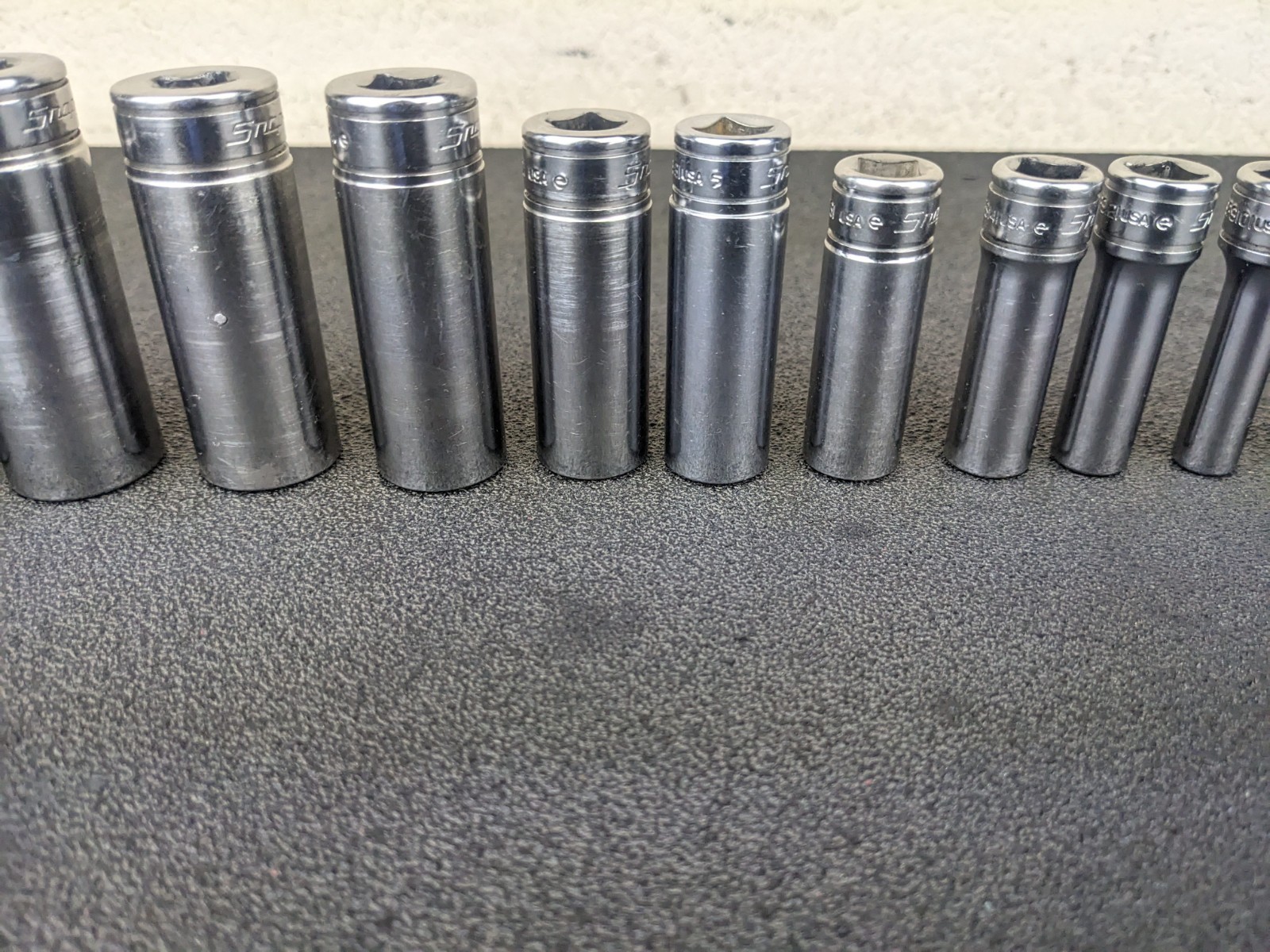#bm403 Snap on Tools 211SFSY 3/8″ Drive Deep Chrome Socket Set Socket Set