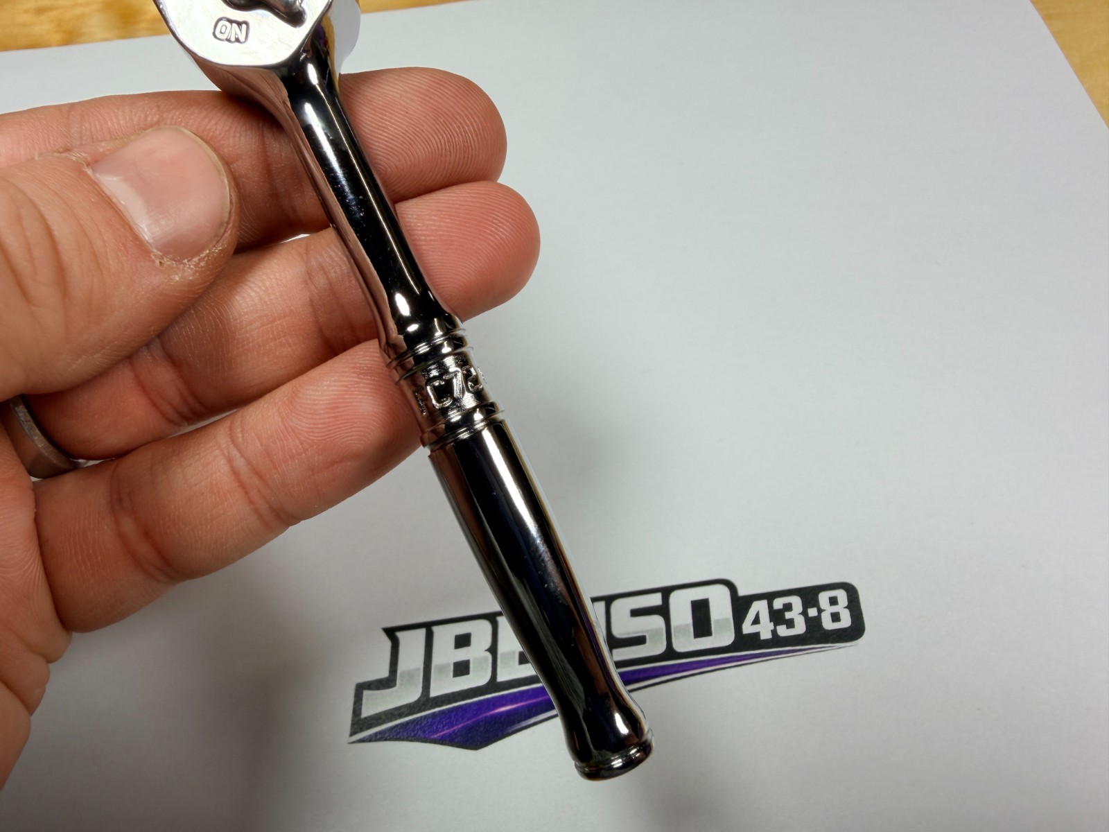 Snap-on Tools USA NEW 3/8″ Drive Compact Chrome Fixed Head Ratchet FC72