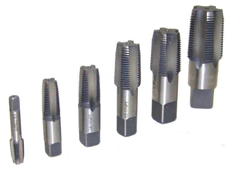 6pc Pipe Tap 1/8″ X 27 1/4″ X 18 3/8″ X 18 1/2″ x 14 3/14 x 14 1″ X 11.5 NPT