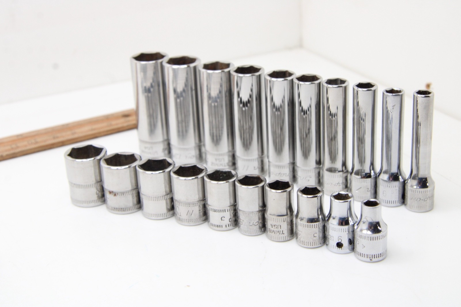 Snap-on 144TMPB 44 Piece 1/4″ Drive 6-Point Metric/ SAE General Service Set USA