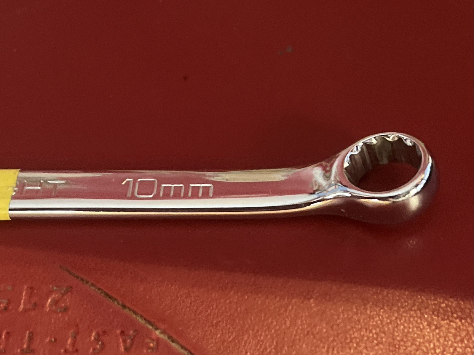 Wright Tool 10 mm Combination Wrench, Metric, Polished Chrome, 10 mm, 12-Point
