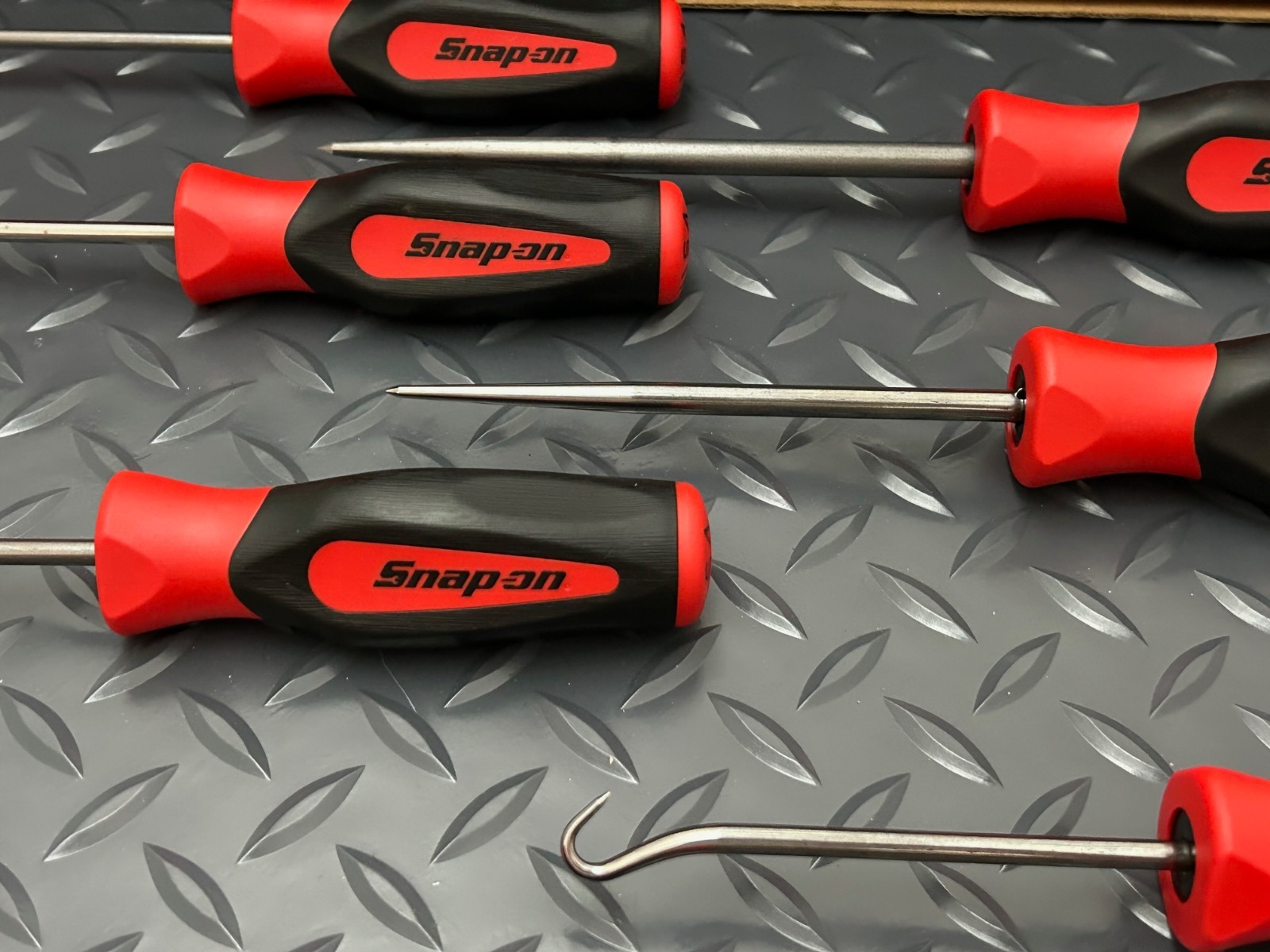 Snap-on 7-Piece RED Soft Grip Heavy-Duty Pick Foam Set SGLAS01FSETFR New SEALED