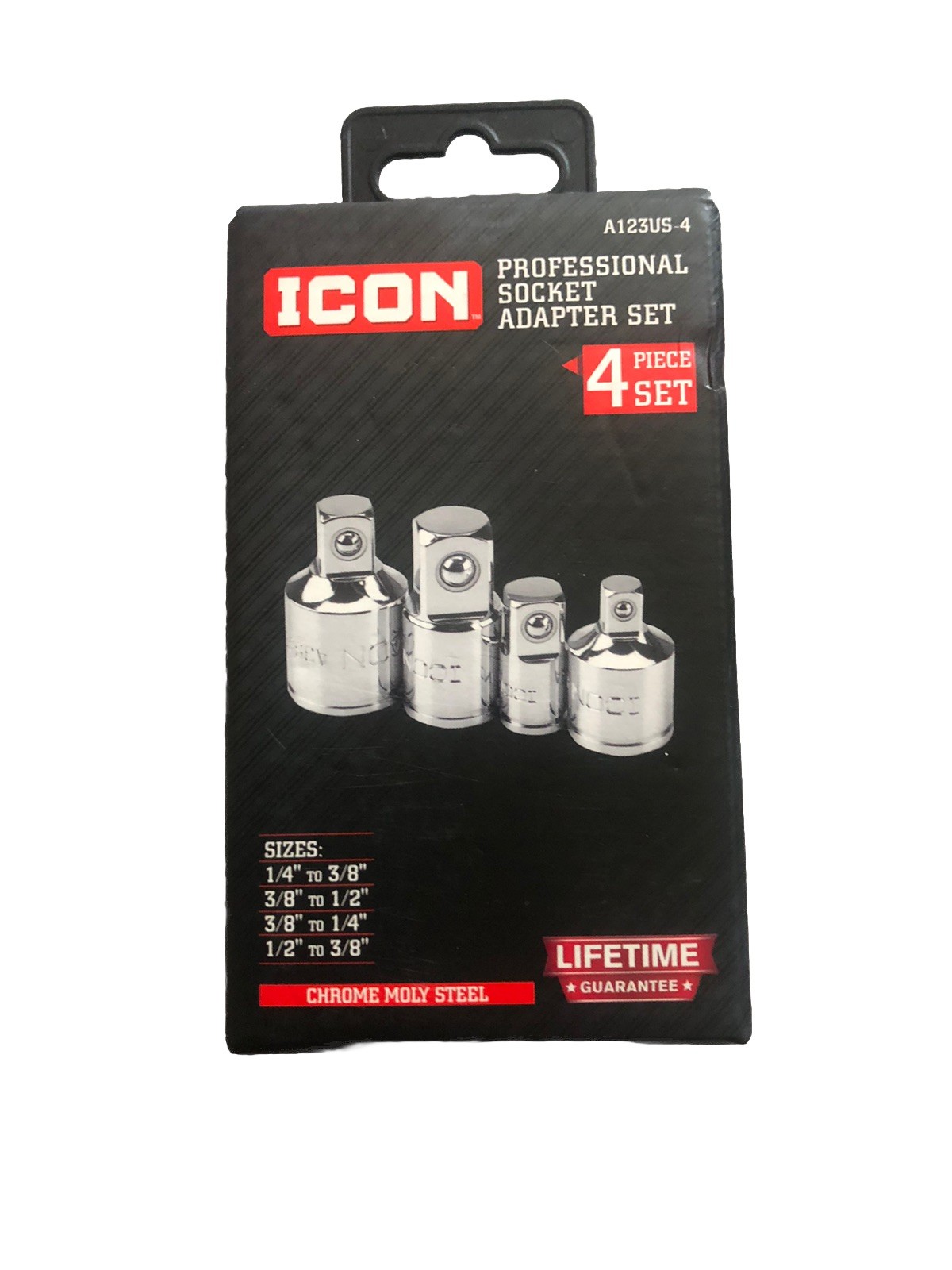 BRAND NEW ICON Professional Socket Adapter Set 4 Piece