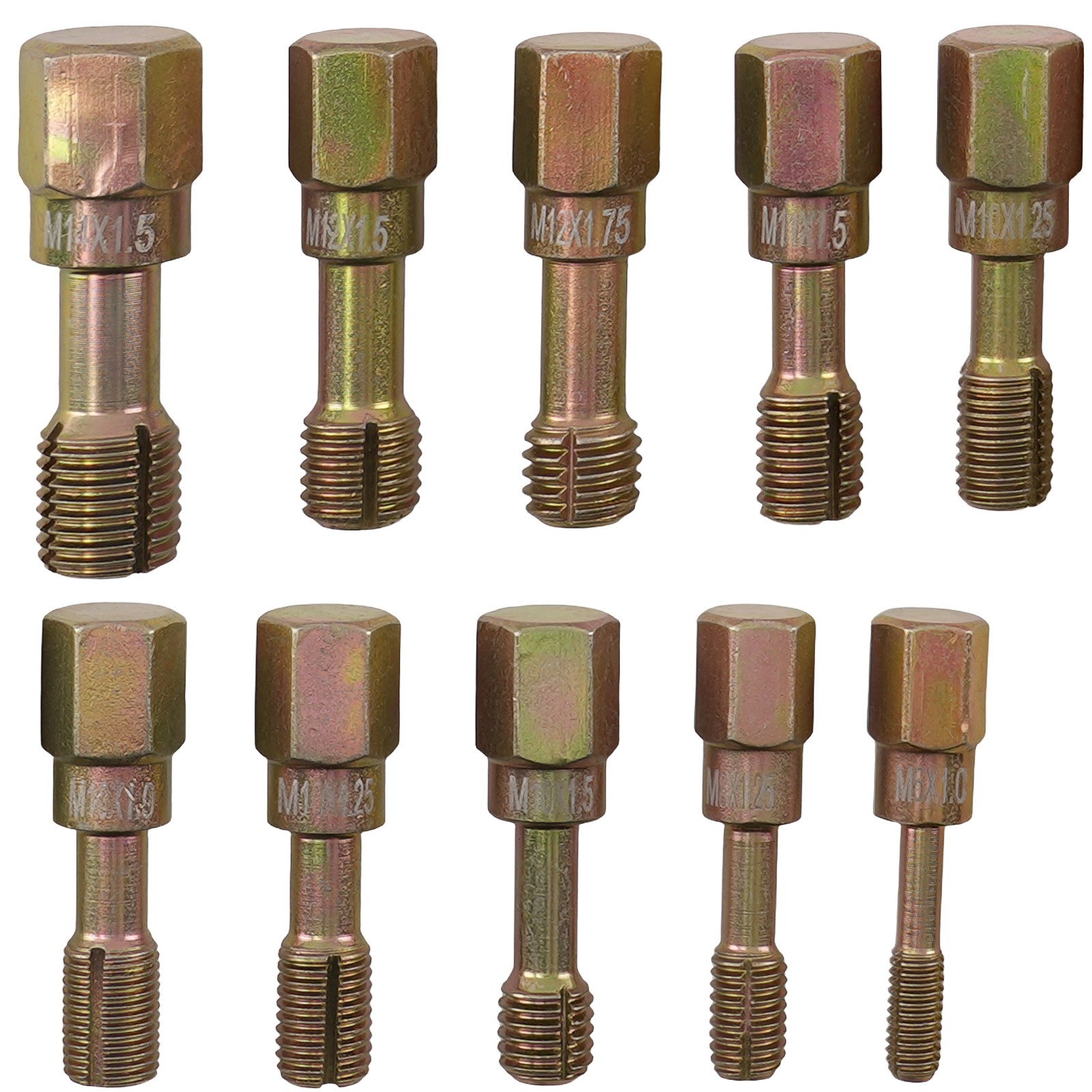 48Pcs Thread Repair Tool UNC UNF Metric Thread Chaser Restorer Kit with Tap Dies