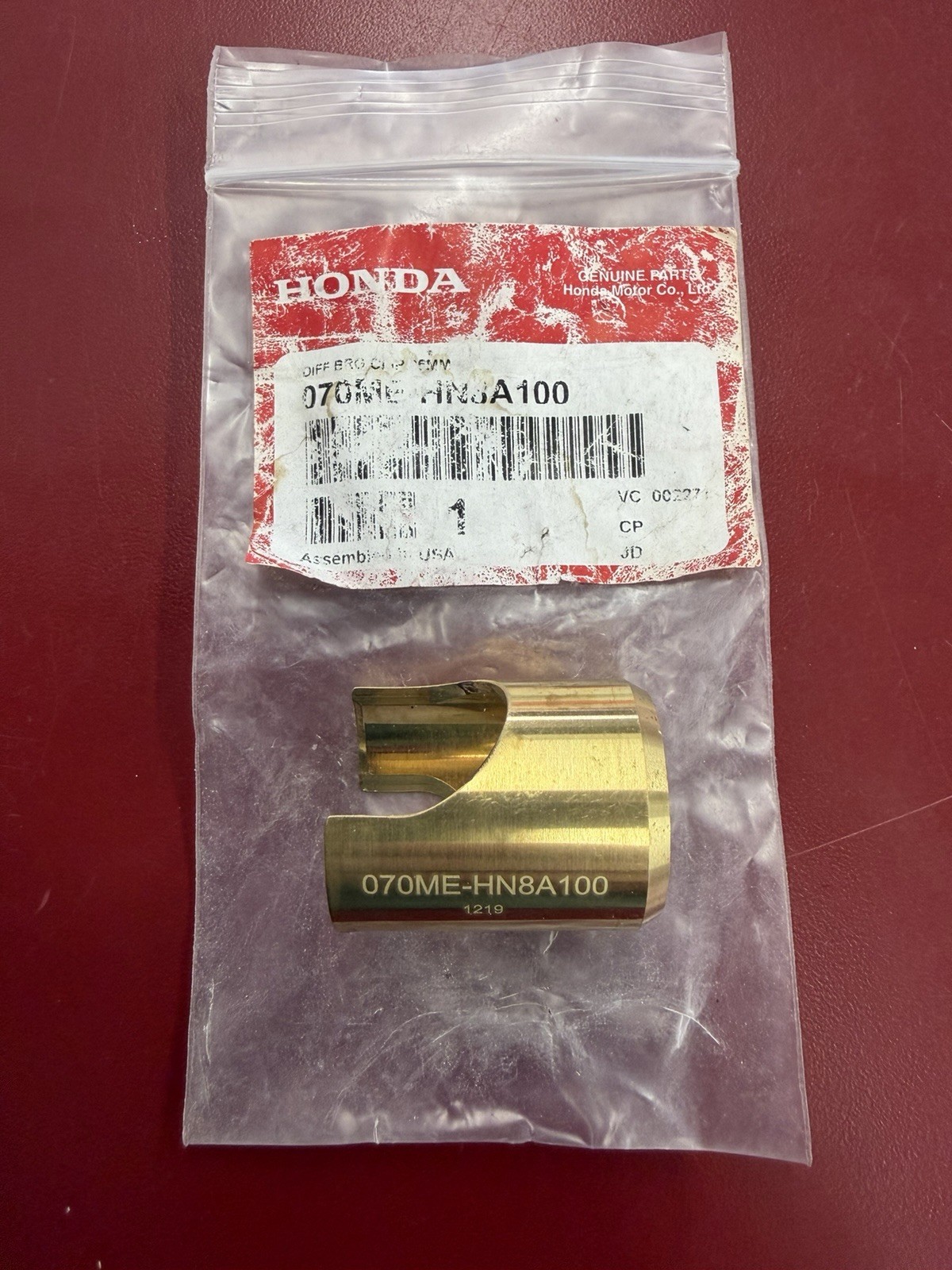 New Honda Motor Sports P/N 070ME-HN8A100 25 MM Differential Bearing Clip B456