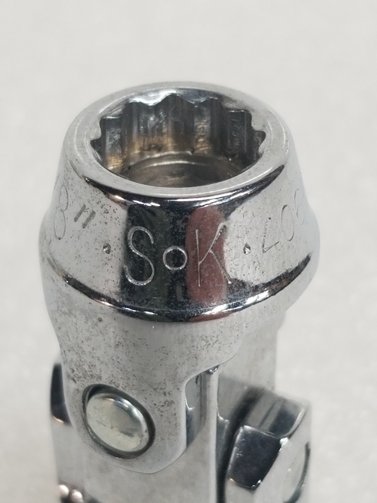 S-K 40662 Flex Socket 3/8″-Drive 12-Pt SuperKrome Finish Size-3/8″ Made in USA