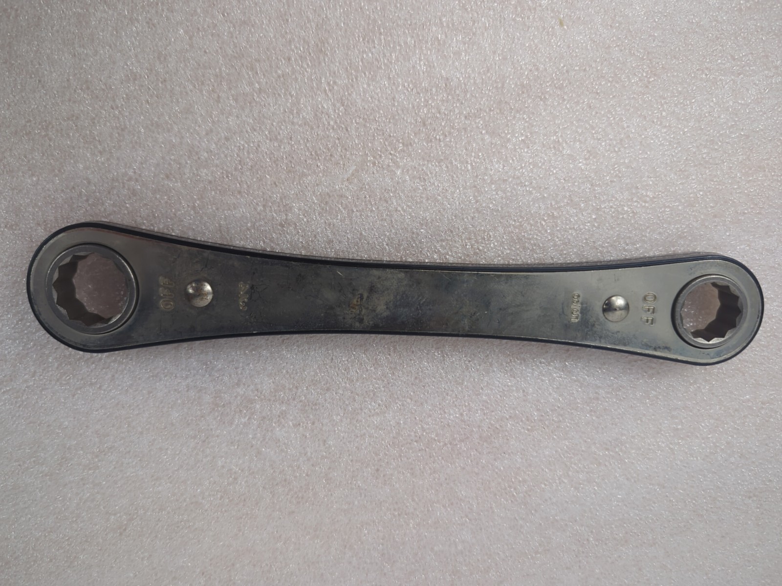 Craftsman 5/8in X 3/4in Double Box End 12 Point Ratcheting Wrench 43684 USA