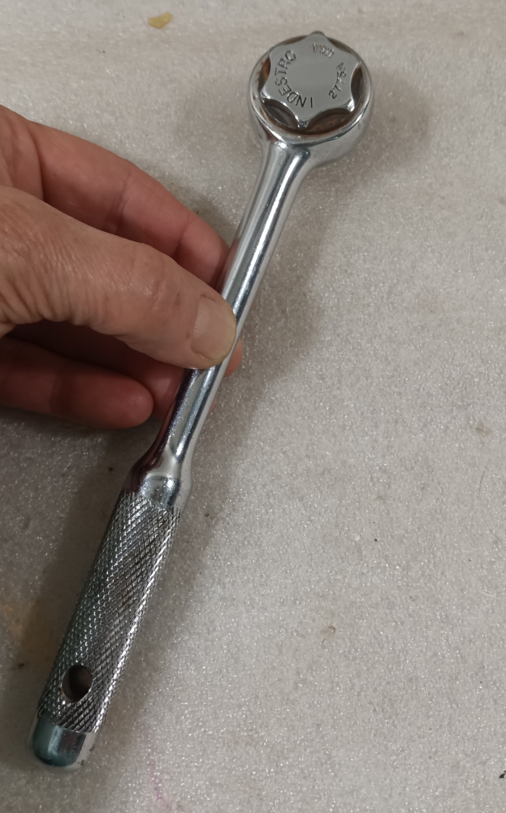 Vintage Indestro 3/8″ Drive Ratchet 2775A Made in USA NEEDS Cleaned Works