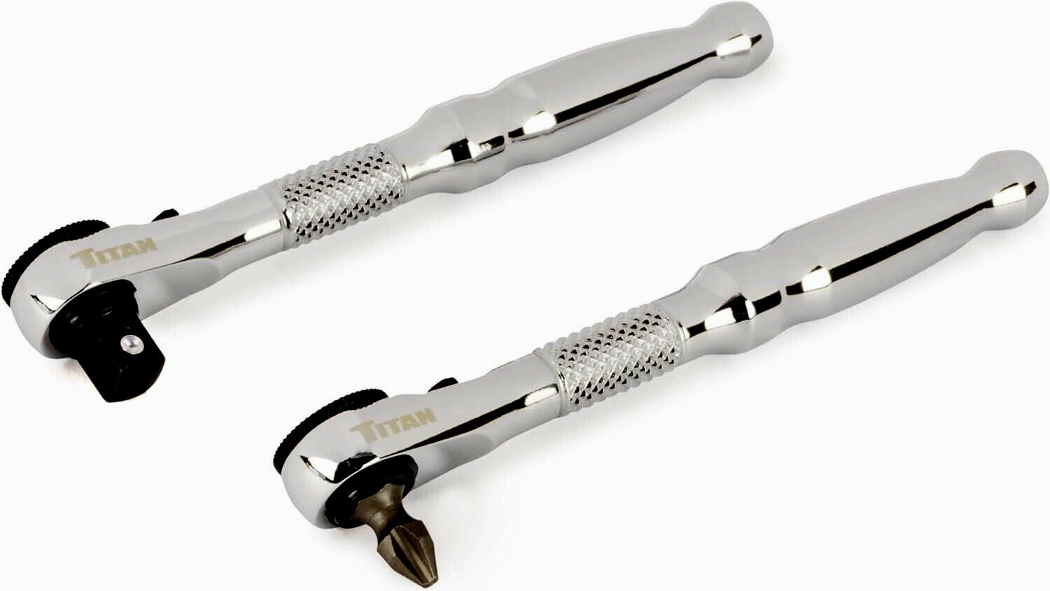 TITAN 11335 – 2pc 1/4in Drive Micro Ratchet And Ratcheting Bit Driver Sets