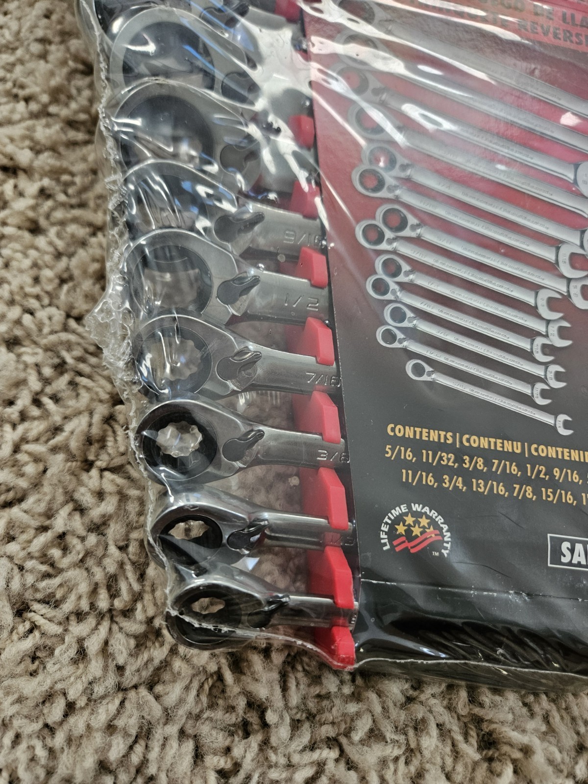 Gearwrench 13pc Master SAE Reversible Ratcheting Wrench set 5/16″ to 1″ #9509N