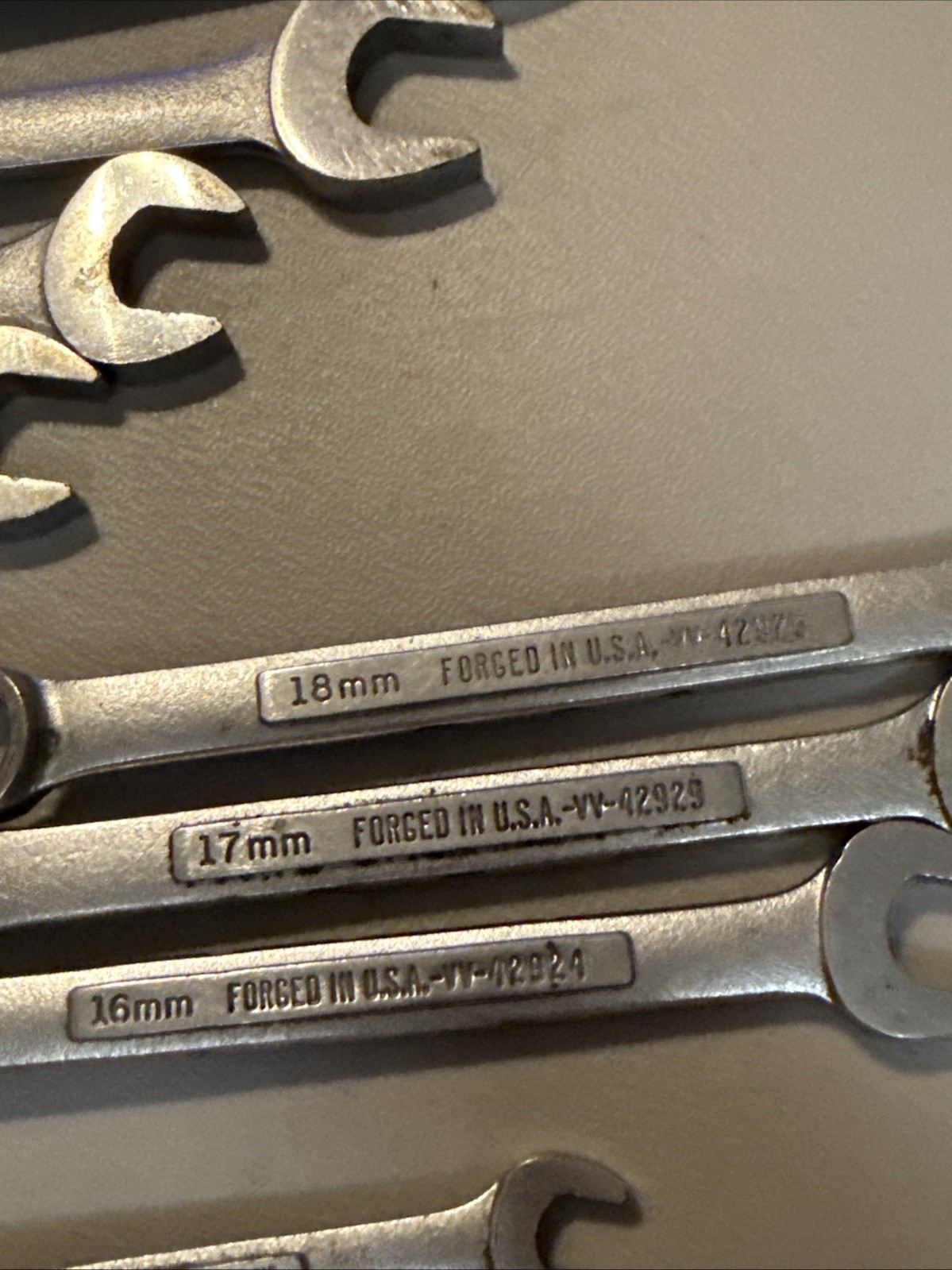 VTG Craftsman USA 21 PC Combination Wrench Set 12Pt Metric SAE VV Series