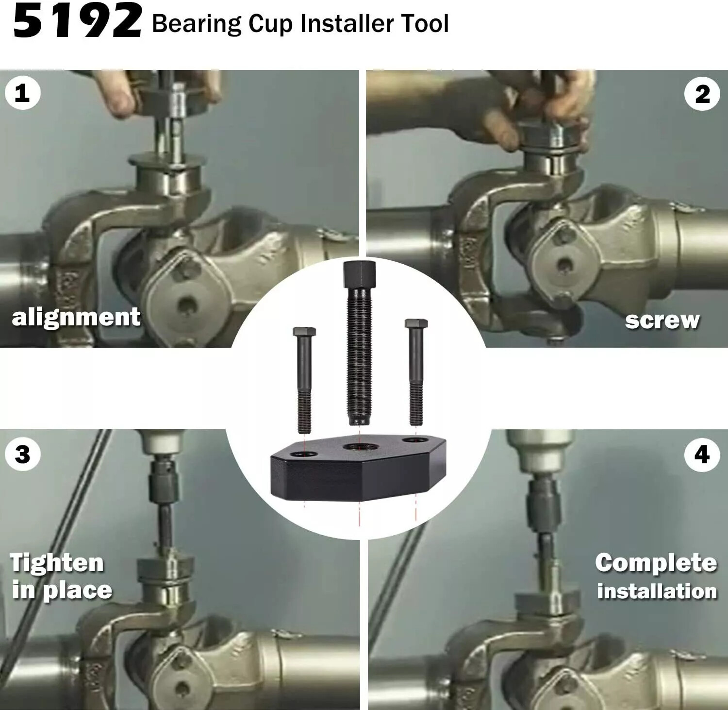 Heavy Duty Truck 10102 Universal U Joint Puller, 5192 Bearing Cup Installer Tool