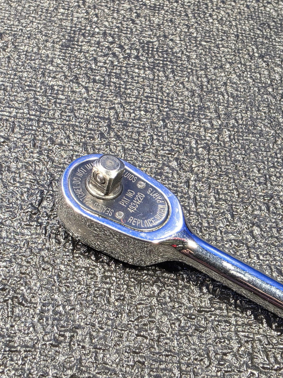 Snap-on Tools TML830 1/4″ Drive Long Handle Chrome Ratchet 6-1/2″ Long
