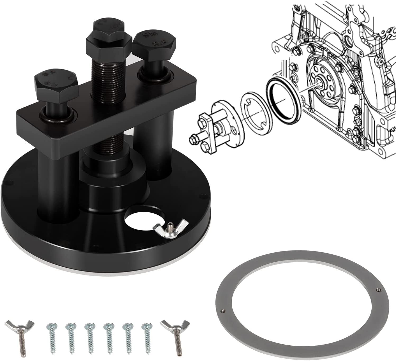 Front Crankshaft Seal Remover Installer Tool W541589023300 For-Detroit DD15 DD13