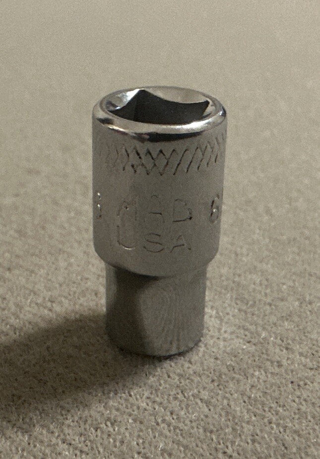 Mac Tools USA 6mm 6 Point 1/4″ Drive Shallow Socket M6 6MMR