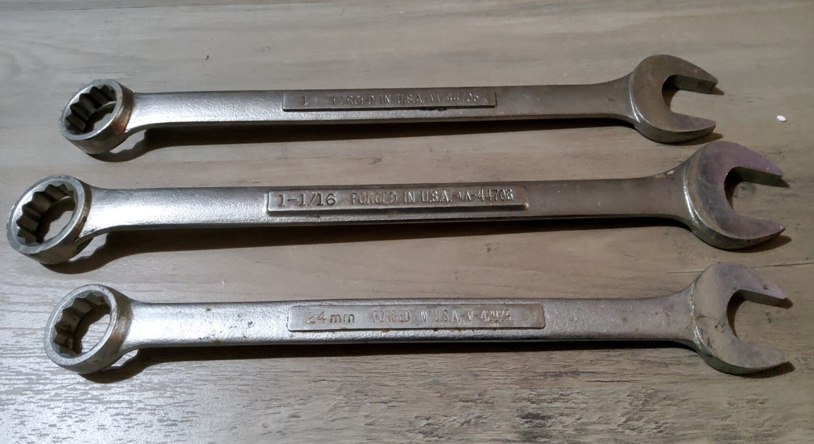 Craftsman USA Combination 12pt Wrench Set 24mm 42923 1»44705 1 1/16th 44706