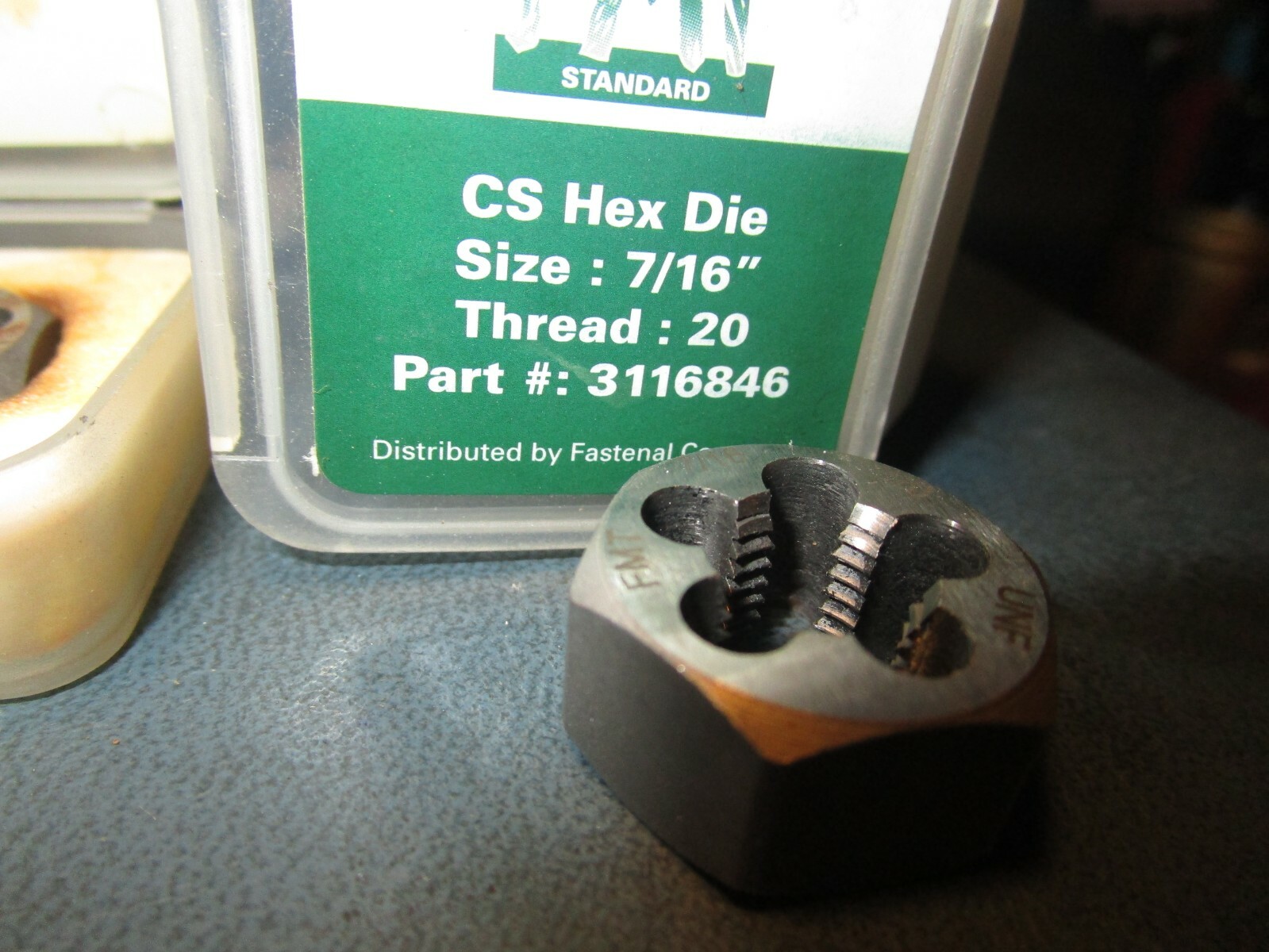 (2) 7/16″-20 x 7/8″ Carbon Steel Bright Finish Hex Die