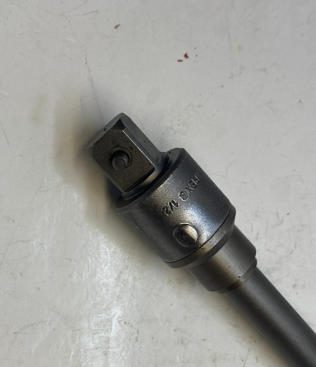 APEX 7/16″ Hex Drive x 1/2″ Square Socket Extension Universal Joint (7.53″ OAL)