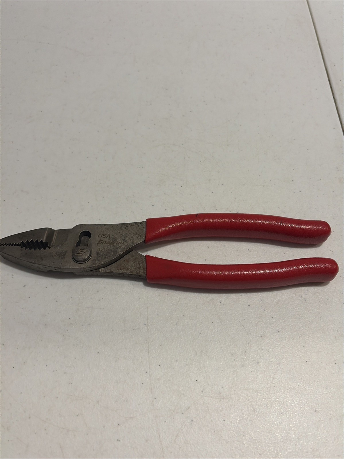 Snap-On Tools USA 47CF 8” Long RED Talon Comfort Grip Slip Joint Pliers
