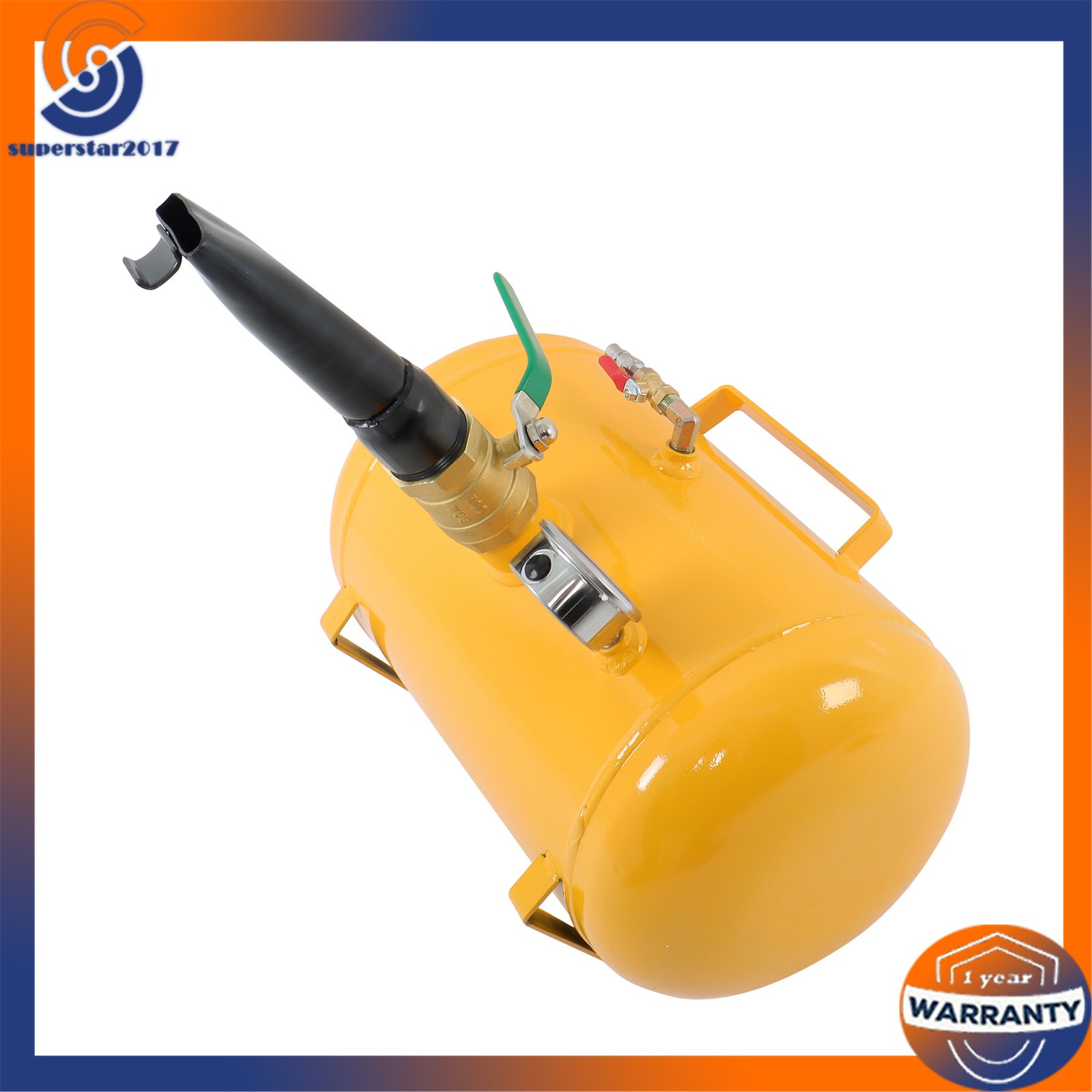 Yellow 5 Gallon Heavy Duty Air Tire Bead Seater Blaster Seating Tool 145 psi