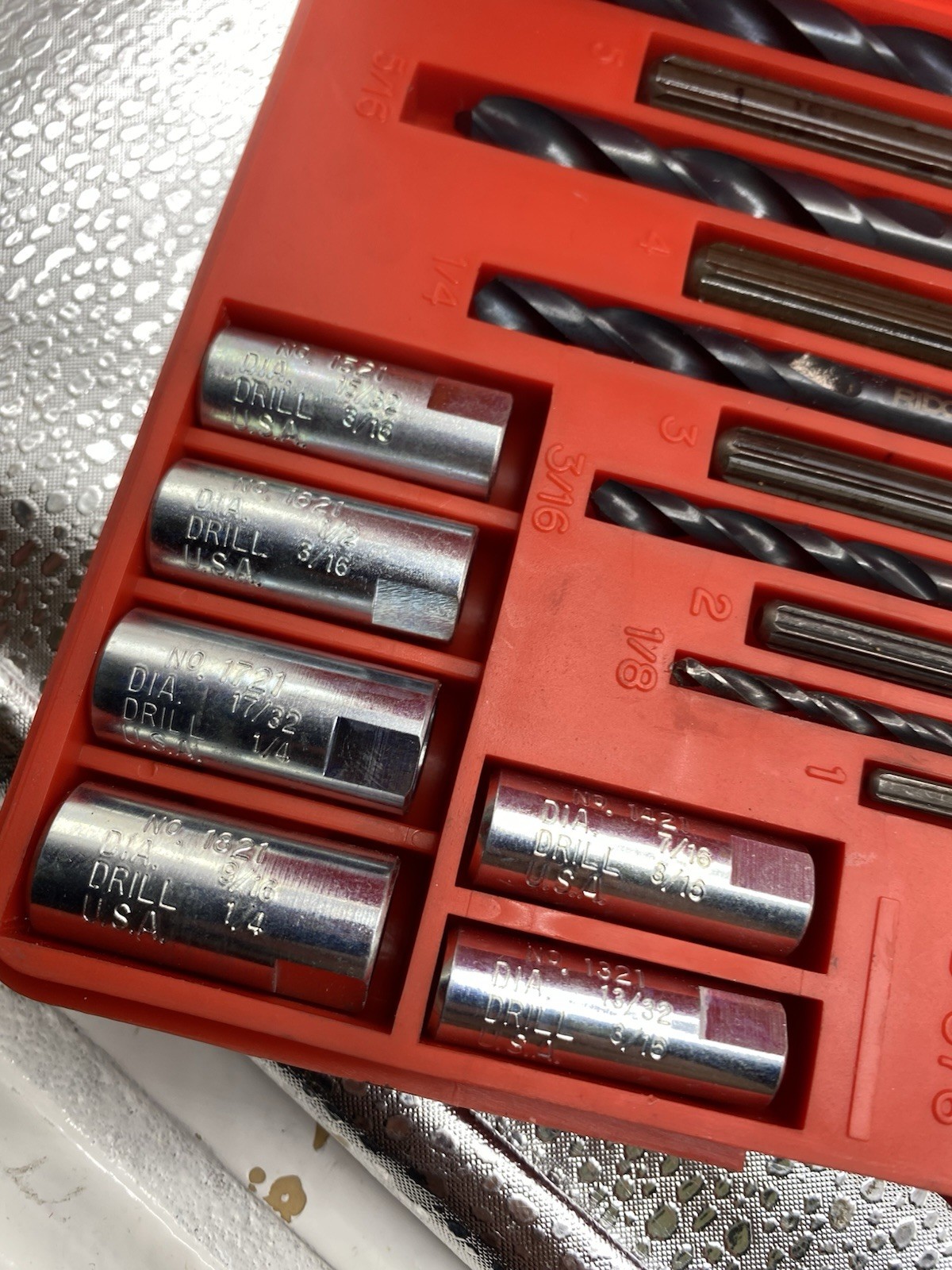 Vintage Blue Point Snap-On Screw Extractor Set No. E-1020 Complete in Case