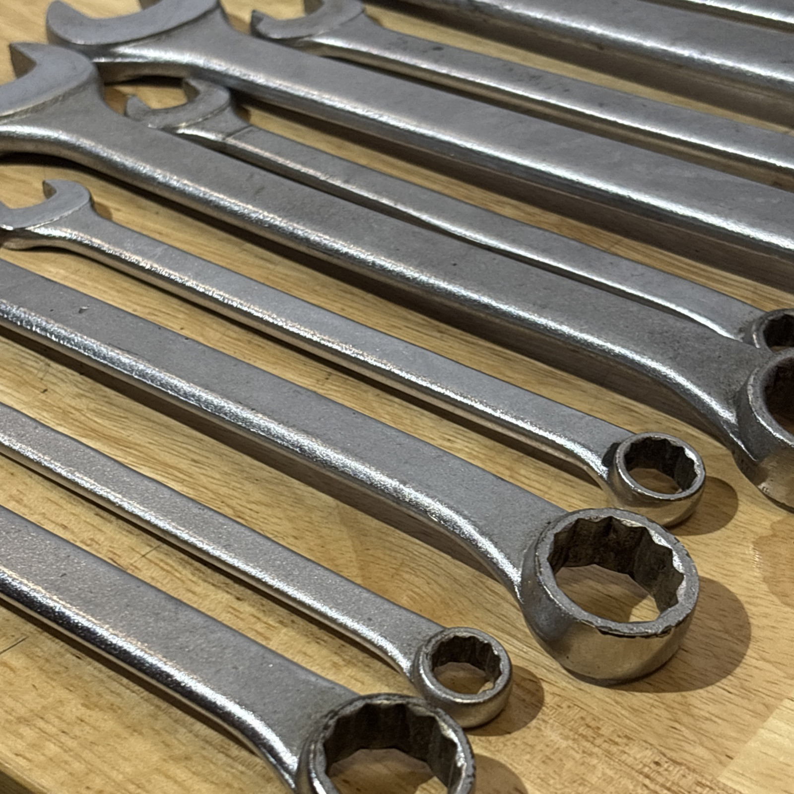Dayton SAE Combination Wrench Set 12 Point 3/8″ to 1″ Vtg USA