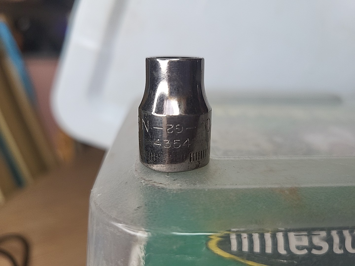 Vintage Craftsman 3/8″ Drive 9mm 6 Pt Shallow Socket Inverted G2 43541 USA