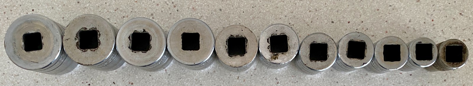 S-K Tools USA 1/2″ Drive Sockets 12 Point Lot of 11 9/16 to 1 1/4