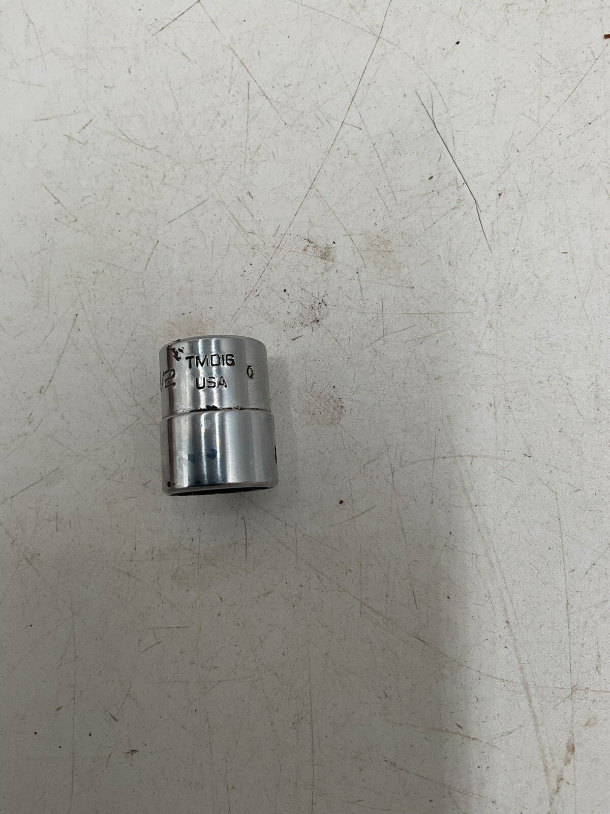 Snap-On Tools 1/4” Drive Chrome Shallow Standard SAE 12 Point 1/2″ Socket TMD16