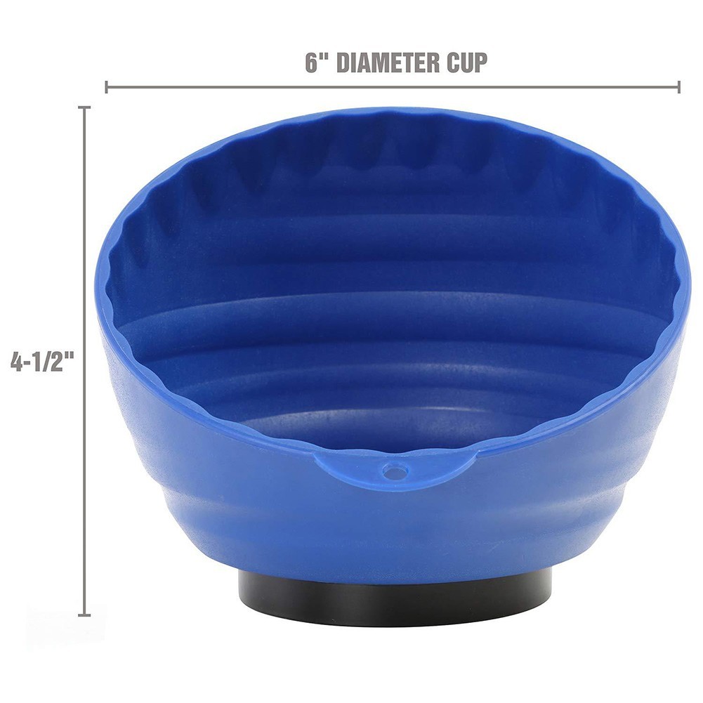 Magnetic Parts Organizer Bowl for Auto Repairs Conveniently Sized at 6 Inches