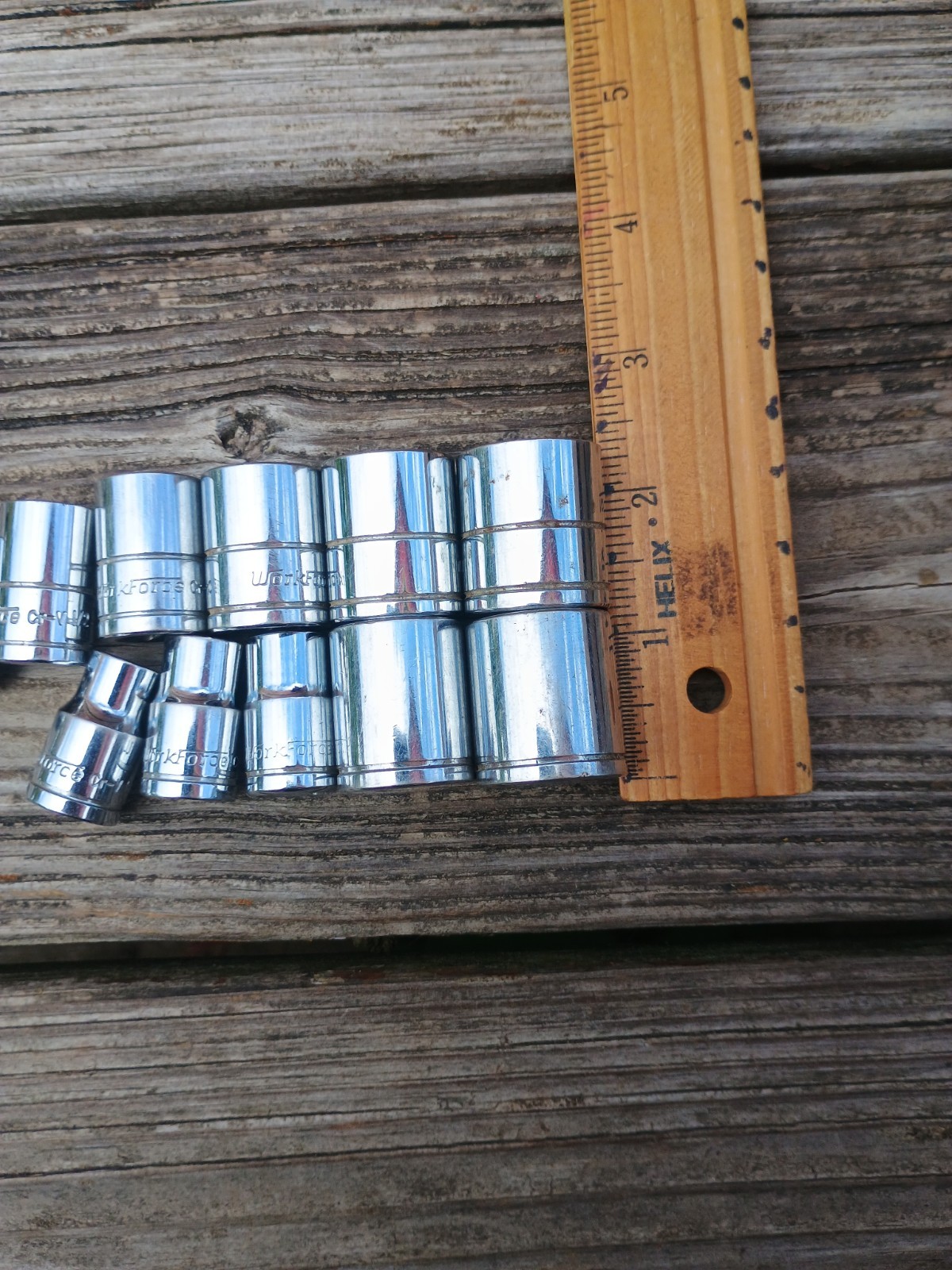 11 Pc Workforce 3/8″ Drive 6 Point Sockets Metric & SAE
