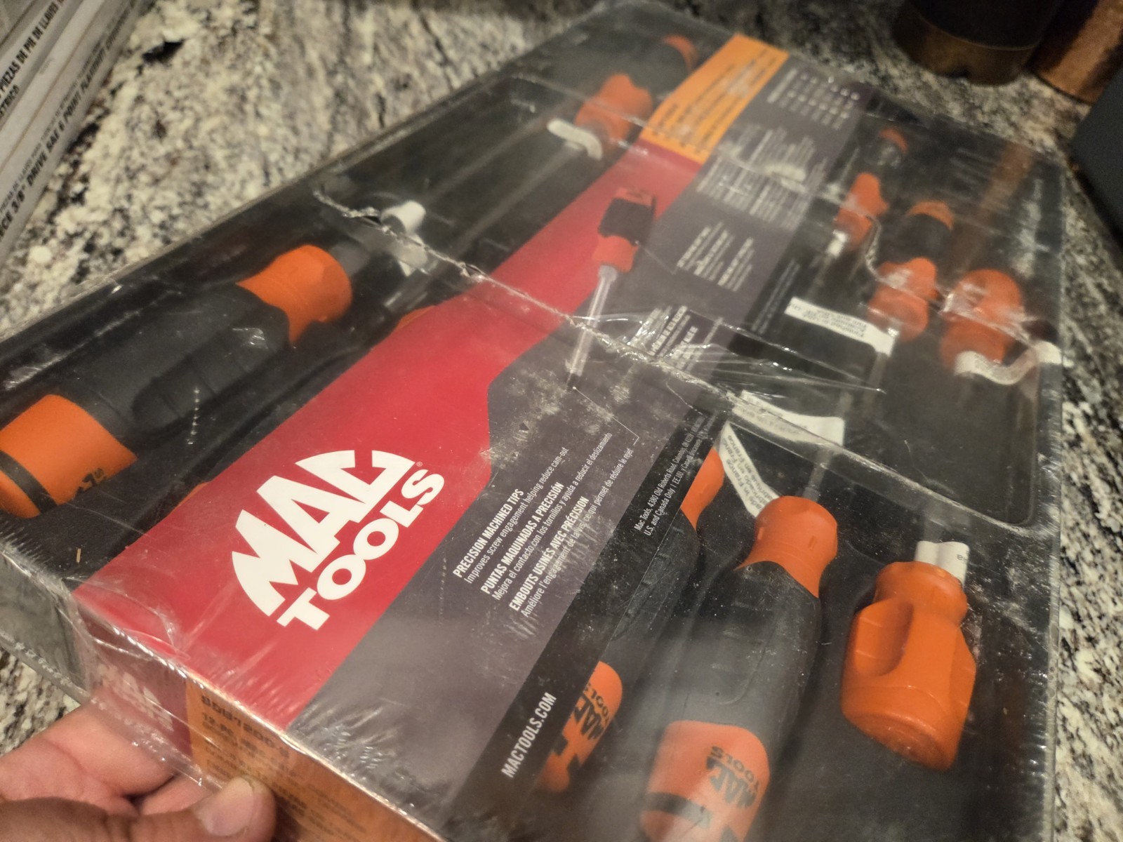 Mac Tools 12-PC. Mac-Grip Combination Screwdriver Set – Orange – SEALED
