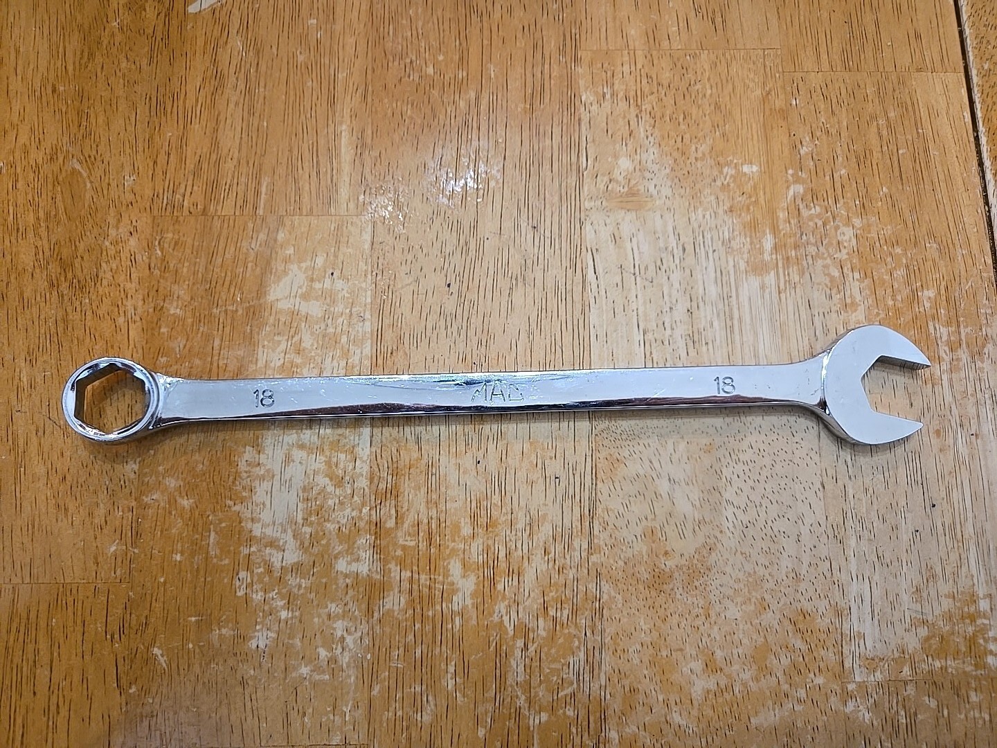 Mac Tools 18MM 6PT Chrome Combination Wrench M18CHLR